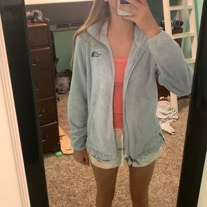 North face women size small zip up fleece